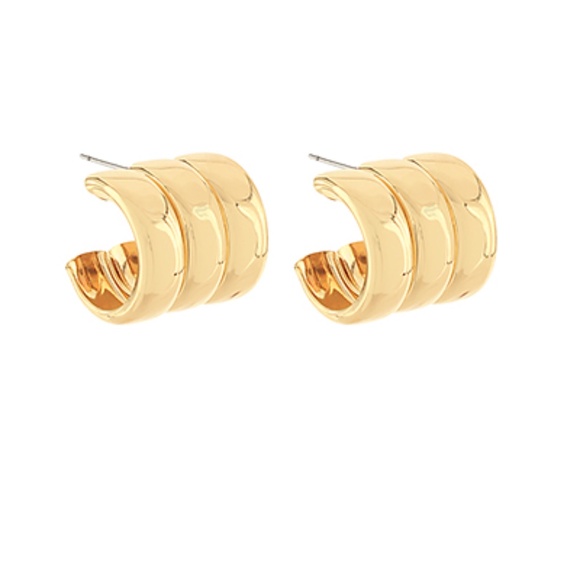 3 Ring Shape Earrings